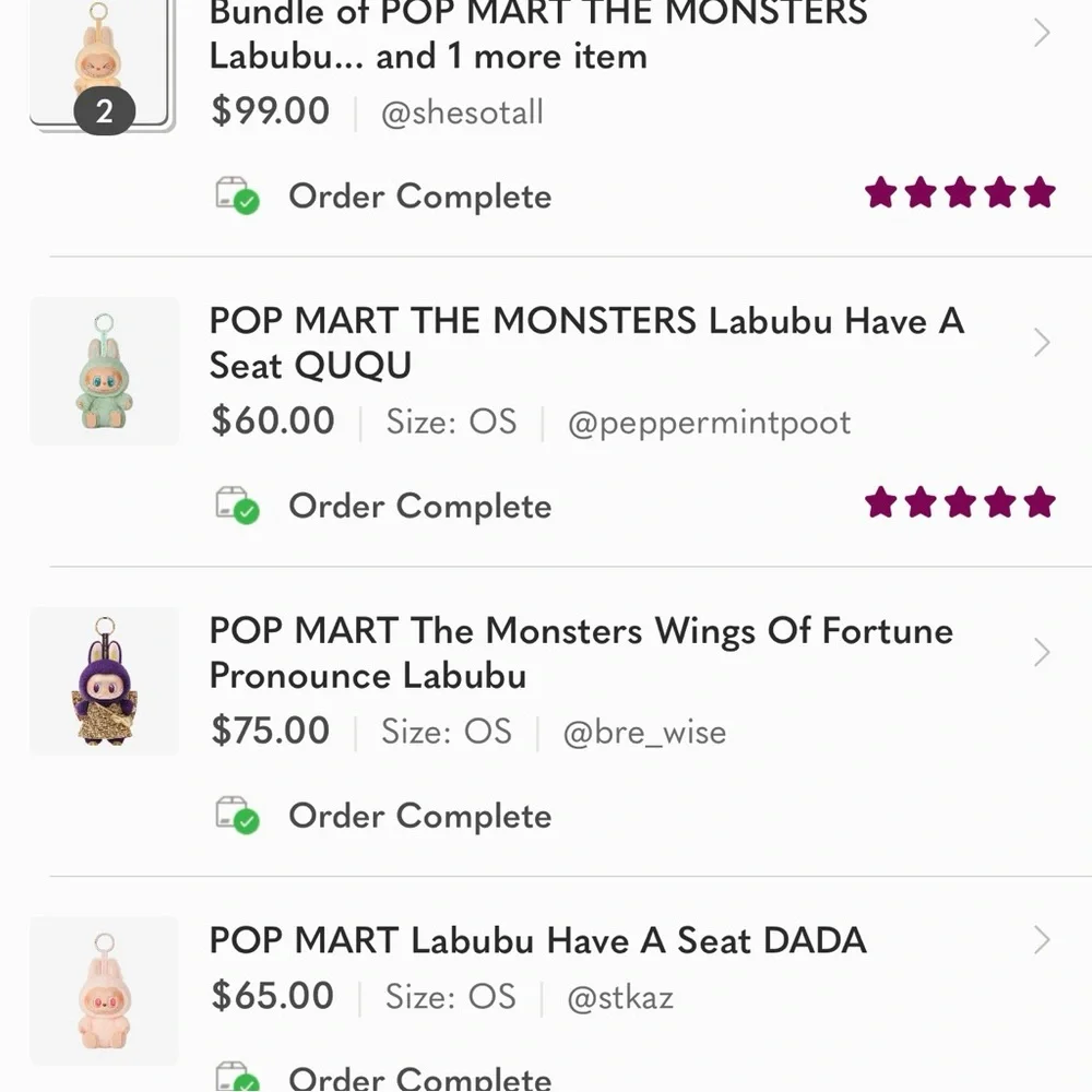 POP MART The Monsters Exciting Macaron Vinyl Plush SESAME BEAN Labubu - Picture 7 of 10